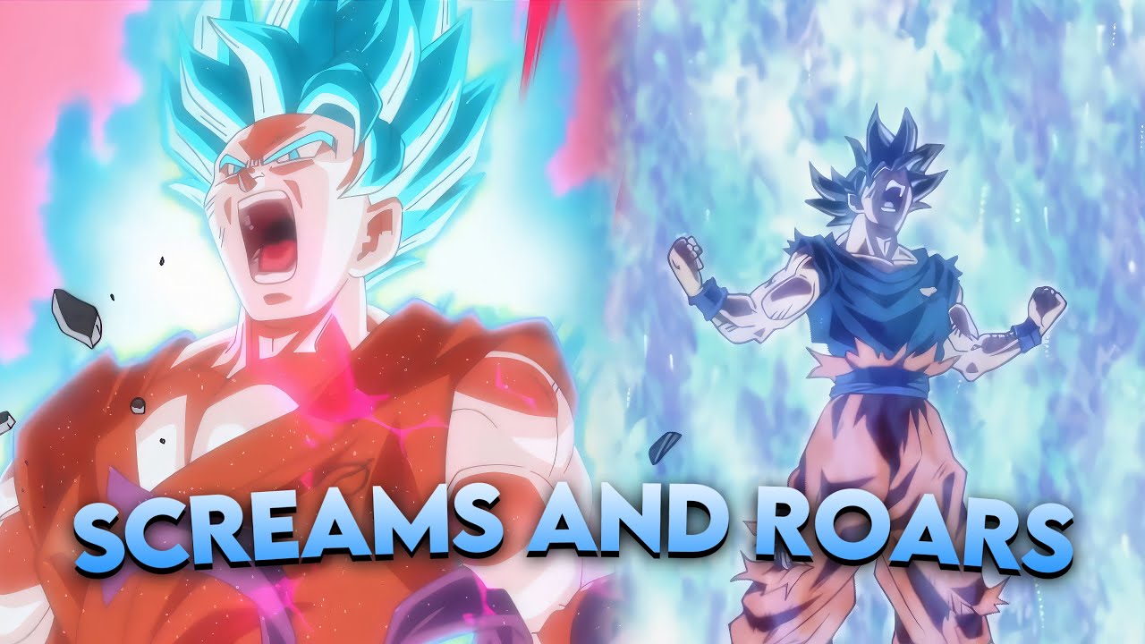 All of Goku's screams and roars in Dragon Ball Super in 4k