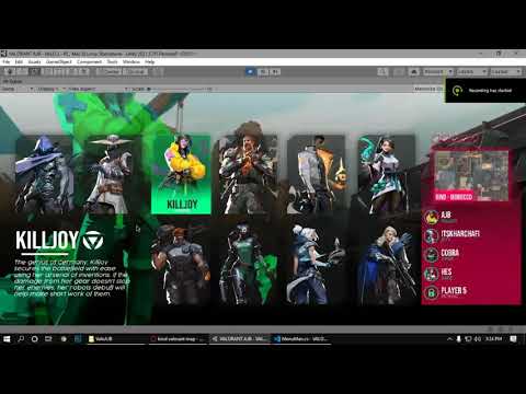 NEW VALORANT AGENTS SELECTION MENU MADE BY AJB GAMES STUDIO