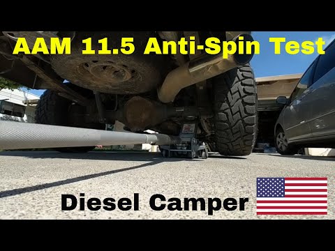 Demonstration Of AAM 11.5 Anti-Spin Differential (Torsen, Eaton TruTrac)