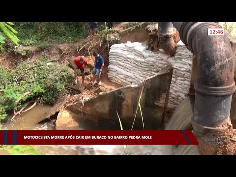 Motociclista morre após cair em buraco no bairro Pedra Mole 02 05 2023