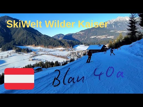 POV Skiing: Blaue Piste 40a in Söll - SkiWelt Wilder Kaiser/Österreich