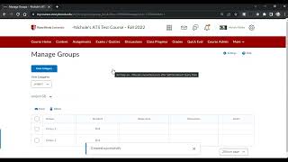 Brightspace: Create Self-Enroll Student Groups