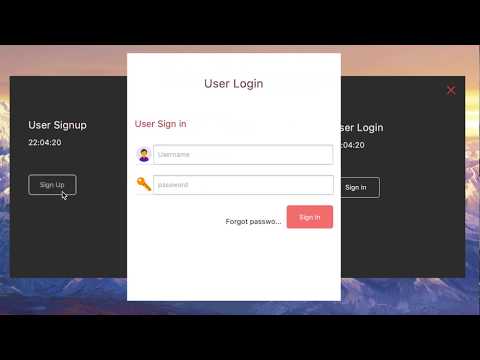 Free JavaFX Project | Animated Login And Sign Up Form