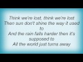 Ron Sexsmith - I Think We're Lost Lyrics
