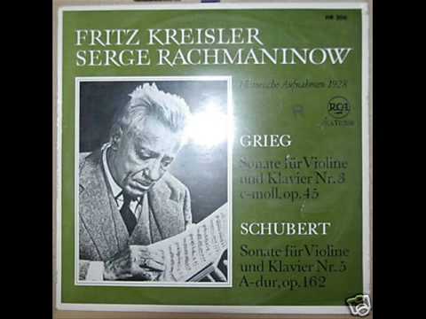 Kreisler and Rachmaninoff play Schubert's Grand Duo  (1/3)