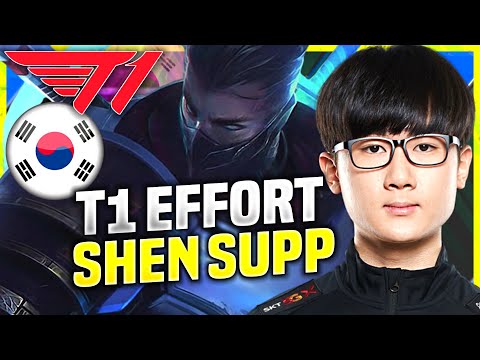 EFFORT TRIES SHEN! - T1 Effort Plays Shen Supp vs Pantheon! | KR SoloQ Patch 10.22