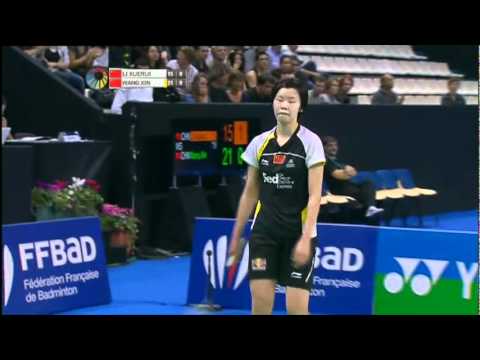 Finals - WS - Li Xuerui vs Wang Xin - Yonex Badminton French Open 2011