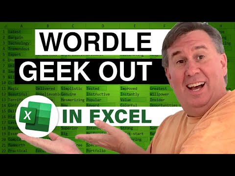 Excel - Doing Billions Of Calculations To Study Wordle - Episode 2467