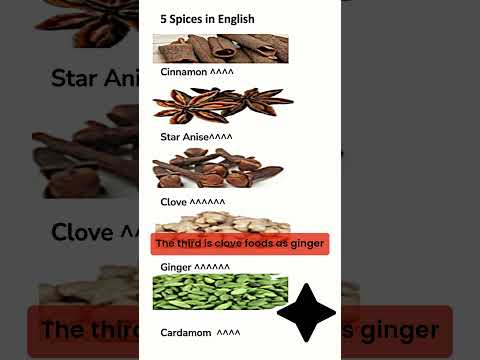 Spices in English  #shorts #video #viralvideo #english #ielts #language #trending #vocab #yt
