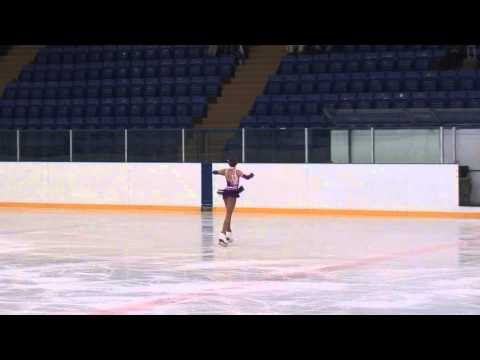7 Anastasiya BAZHANKOVA Novice Girls SP Warsaw CUP 2013