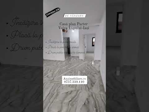 Intabulata!Casa Valea Lupului,4 camere,2 BAI,Canalizare,Teren 480 mp — Video