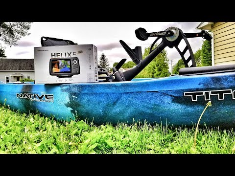 HELIX 5 on my Kayak! | How I Mounted my Fish Finder