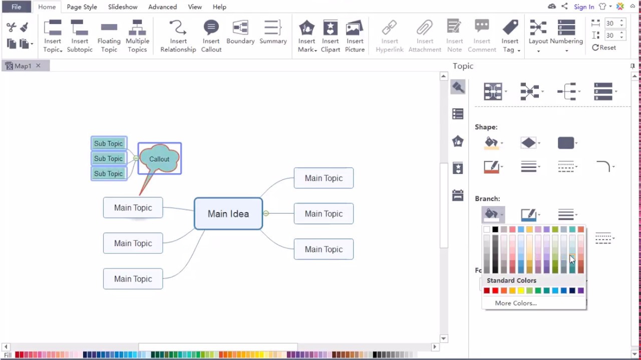 How to Add Relationship, Callout, and Summary to Your Mind Map | EdrawMind (MindMaster) Tutorial