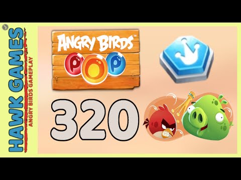 Angry Birds Stella POP Bubble Shooter Level 320 - Walkthrough, No Boosters