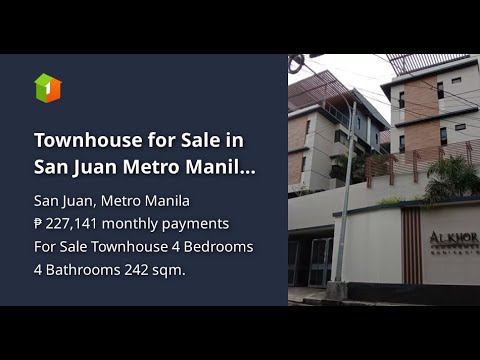 Townhouse for Sale in San Juan Metro Manila Alkhor Townhomes 3