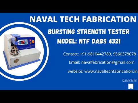 NTF Automatic Bursting Strength Tester