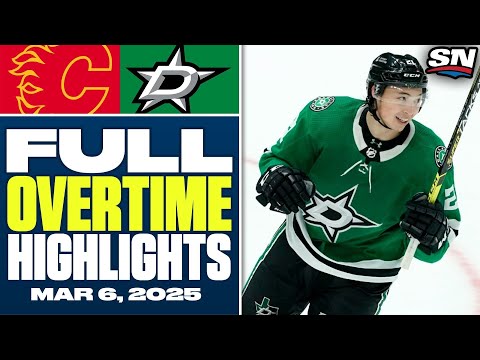 Calgary Flames at Dallas Stars | FULL Overtime Highlights - March 6, 2025