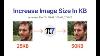 Increase Image Size in KB Without Changing Pixels