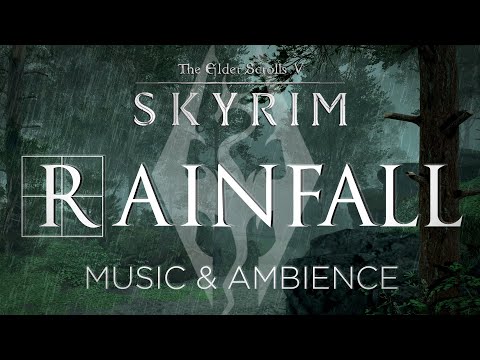 Rainfall for Study and Relaxation | Skyrim Music and Ambience Remastered