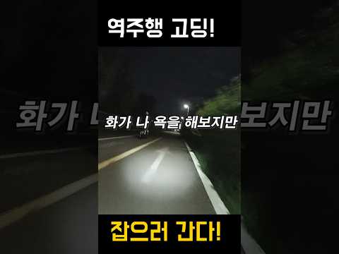 역주행 고딩 잡으러 간다 #고딩 #자전거사고 #추적