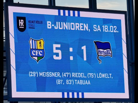 2023 02 18 Chemnitzer F C U17 gg Hertha BSC Junioren Bundesliga Nord /Nordost