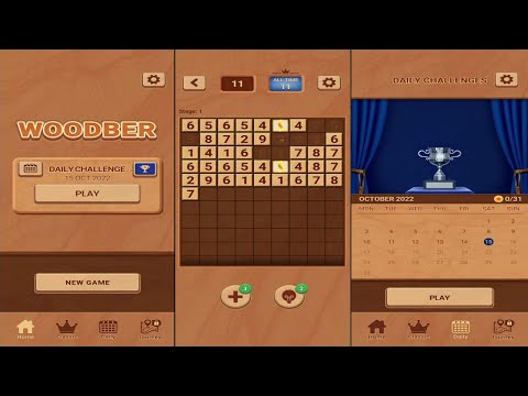 Woodber (by LIHUHU) - free offline numbers puzzle game for Android and iOS - YouTube
