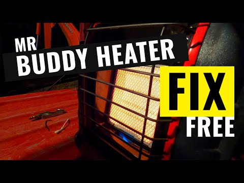 Easy Mr. Buddy Heater FIX - No pilot light and won't stay lit