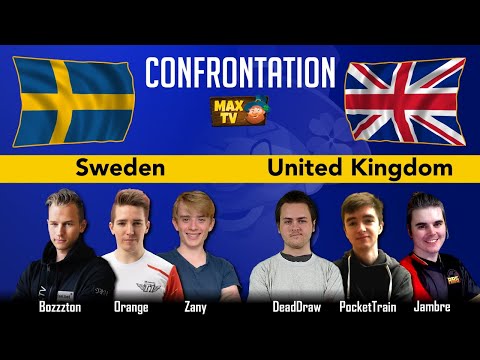 Confrontation - Sweden (Orange, Bozzzton, Zany) vs UK (DeadDraw, Jambre, PocketTrain)
