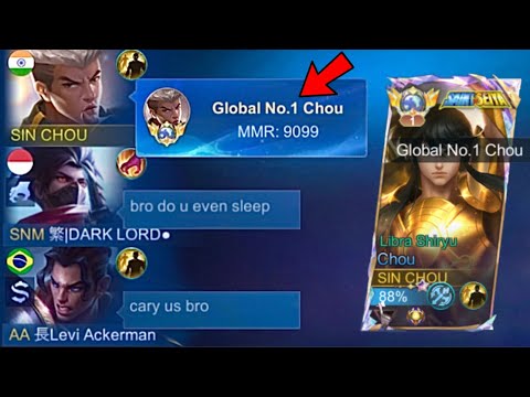 TOP GLOBAL 1 CHOU RETURNS!! 💥 FULL RANKED GAMEPLAY | Mobile Legends