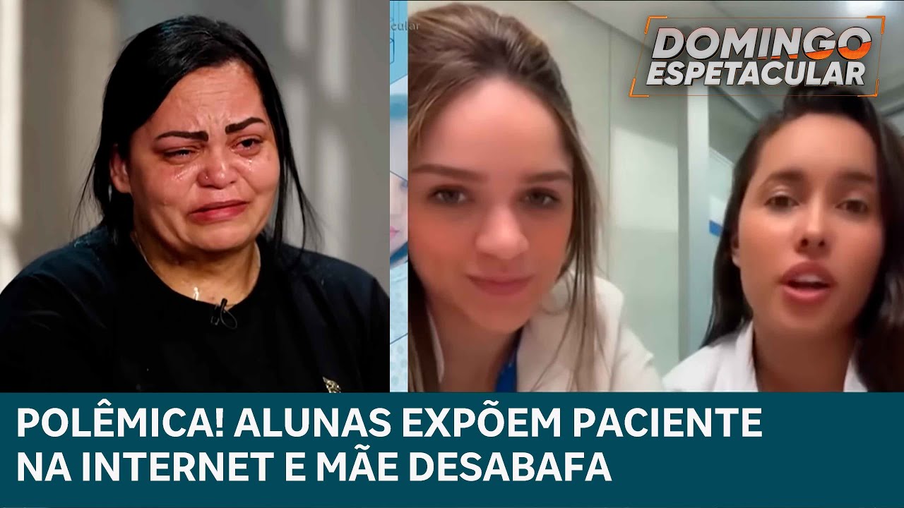 Alunas de Medicina expõem jovem transplantada na internet e mãe desabafa | DOMINGO ESPETACULAR