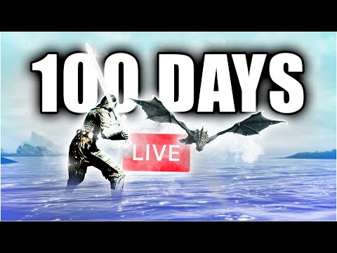 I MUST SURVIVE SKYRIM 100 DAYS! - Perfectly Balanced Hardcore Skyrim Challenge #live