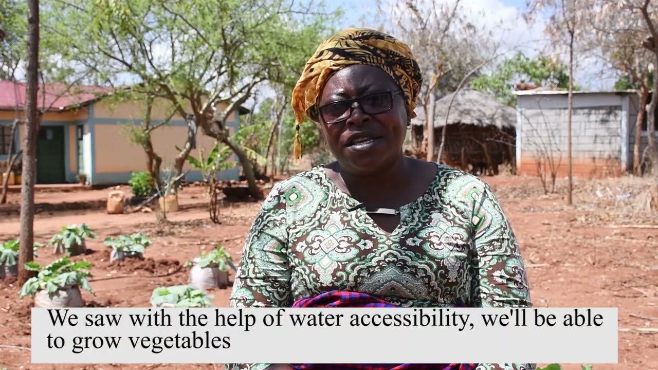 Beatrice - growing vegetables in Kenya thanks to her sand dam