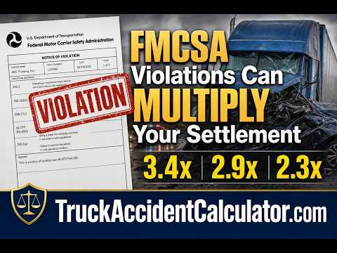 FMCSA Violations Can MULTIPLY Your Settlement — Here's the Math