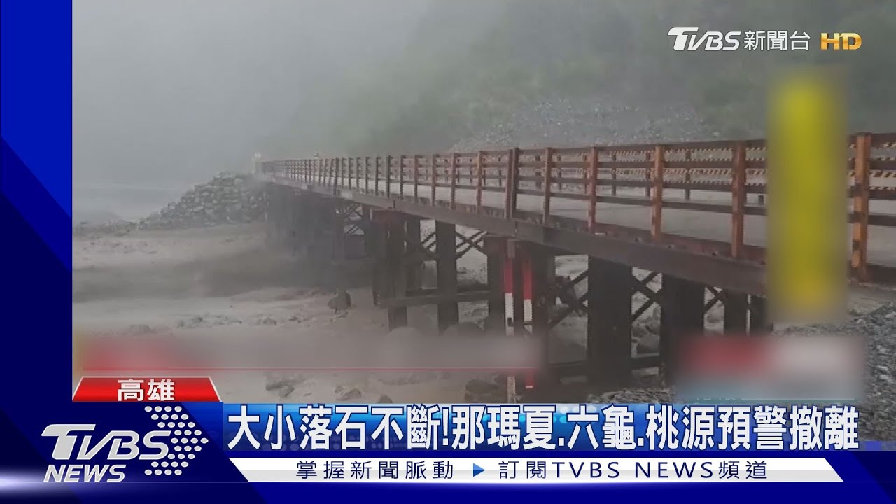 小心颱風尾!高屏瞬間陣風8級 山區落石不斷
