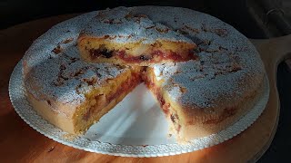 Torta di mele e prugne