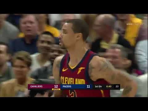 NBA, playoff 2018, Cavaliers vs. Pacers, Round 1, Game 3, Move 5, George Hill, dunk