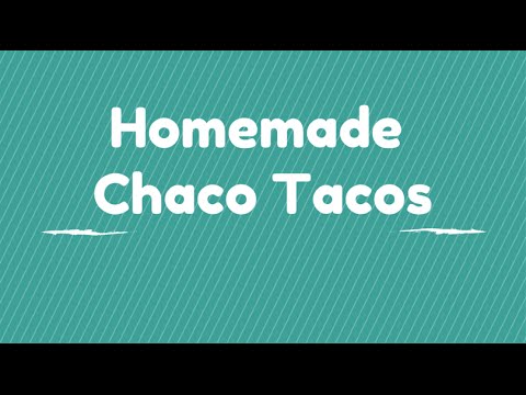 Homemade Choco Tacos