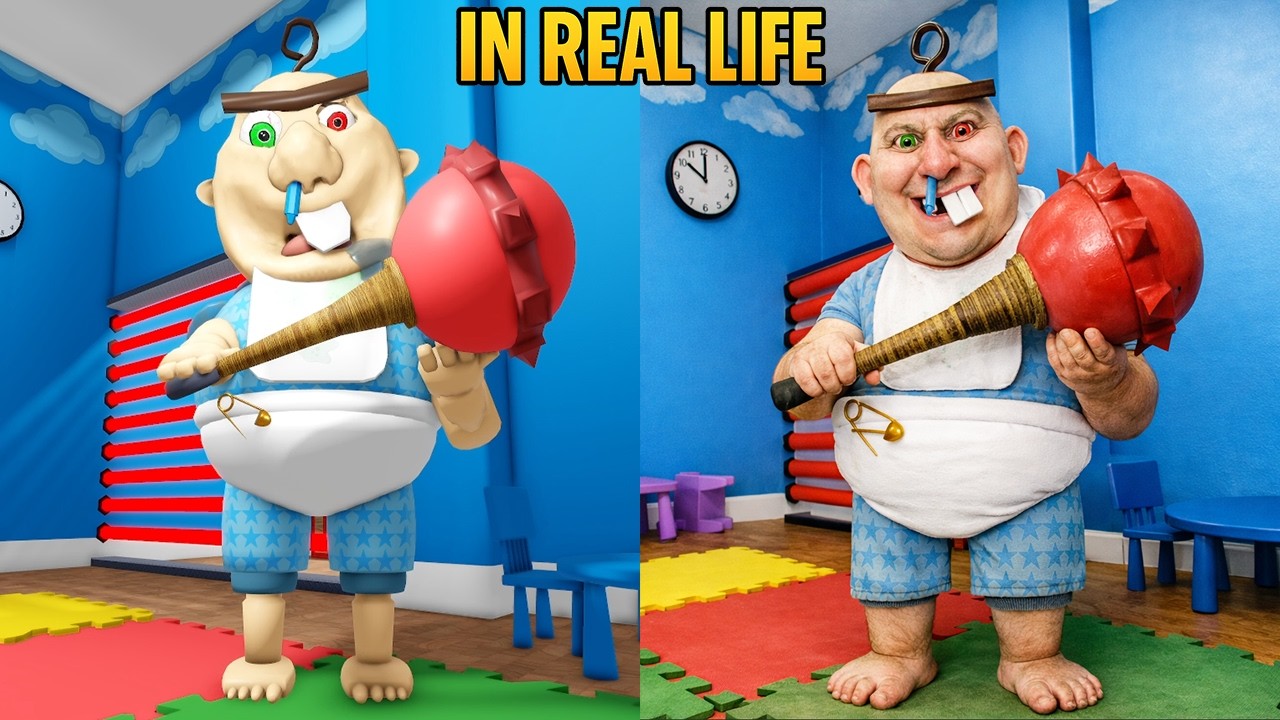 Escapar de la guardería bebé Bobby EN LA VIDA REAL OBBY - Nueva actualización Roblox Todos los jefes