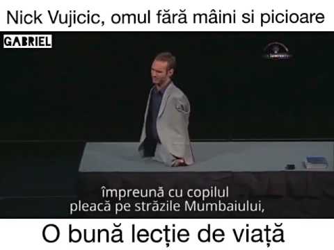 Cea mai tare lectie de viata de la un om fara maini si picioare