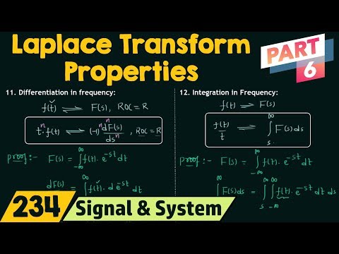 Properties of Laplace Transform Part 6