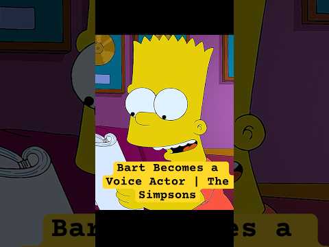 Bart Becomes a Voice Actor | The Simpsons #shorts #shortvideo #short #funny #foryou
