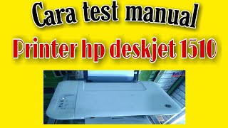 Test manual Printer Deskjet hp 1510
