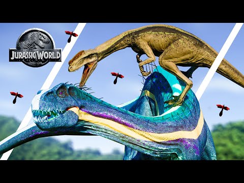 Dinosaurs Fighting Jurassic World Evolution - Indoraptor VS Proceratosaurus Fighting