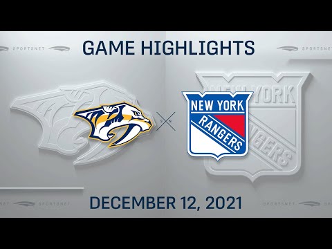NHL Highlights | Predators vs. Rangers - Dec. 12, 2021