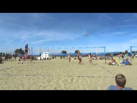 2015 Beach Nationals - Parksville, BC - 16U Girls Gold Medal Hightlights - Lexi Peart & Elyse Hart