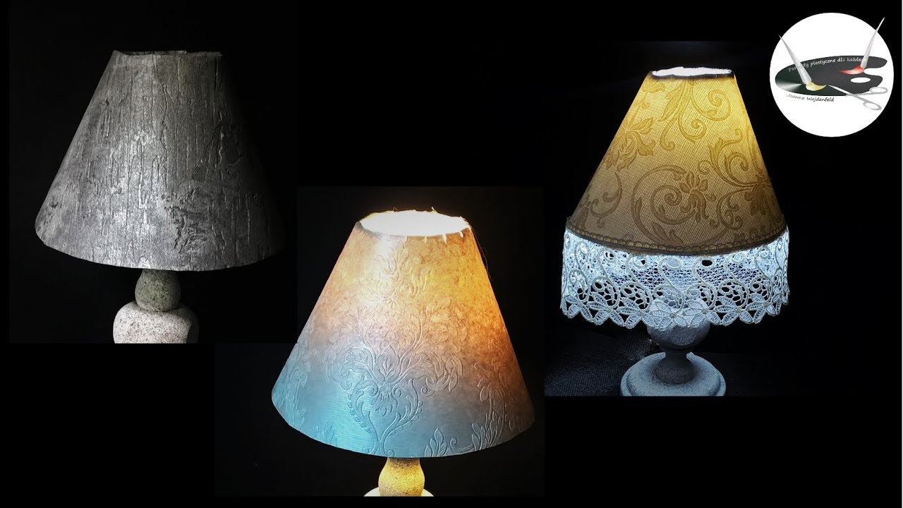 Jak w 5 min zrobić abażur z tapety - Pomysły plastyczne dla każdego