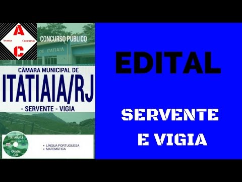 Apostila Concurso Itatiaia-RJ 2017 - Servente e Vigia