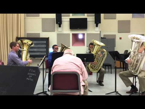 Roger Bobo Masterclass - Penn State Tuba Quartet - Kierkegaard