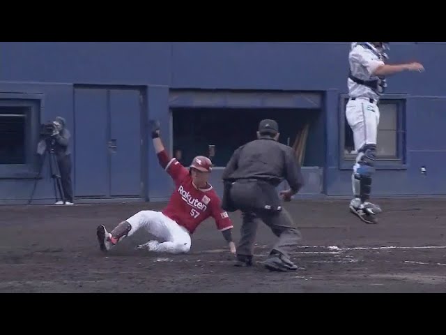 【ファーム】イーグルス・八百板のランニング3ランHR!! 2018/5/23 F-E(ファーム)