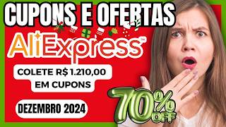 ????(NOVO)70%OFF Natal: CUPOM ALIEXPRESS, 2024, Válido, HOJE,  Cupons ALIEXPRESS Novos USUARIOS